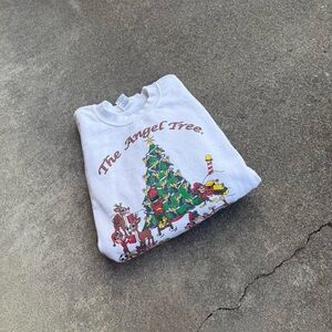 2000s Angel Tree Christmas Sweatshirt